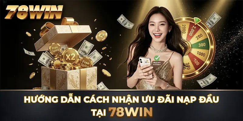 Hướng dẫn cách nhận ưu đãi nạp đầu tại 78WIN
